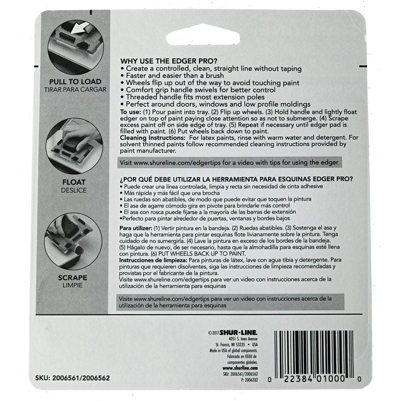 Shur-Line 2006561 Paint Edger Home Improvement Accessory w/ Attached Paint