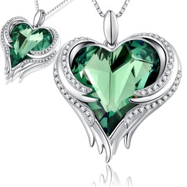 Love Heart Necklace Jewellery Women 925 Sterling Silver Ladies Necklace Anniversary Birthday Mother's Day Jewelry Gifts for Mum Her Wife