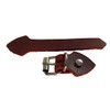 Leather Strap Set with Buckle Silver Rivets 5 Pack for