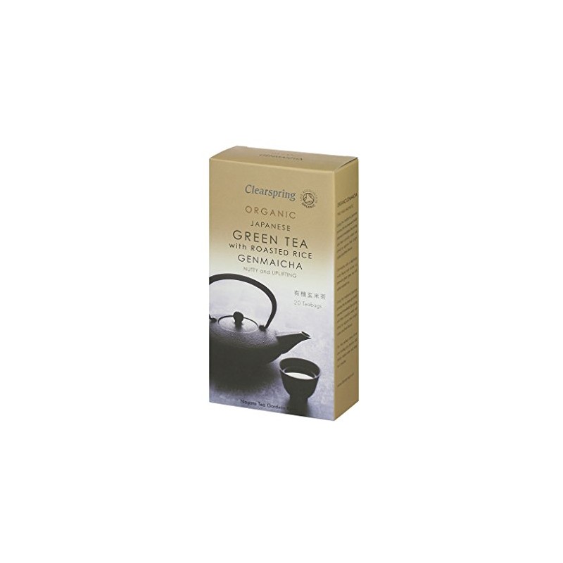 Clearspring | Genmaicha Green Tea Bags | 4 x 20