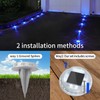 VOLISUN Solar Driveway Deck Lights Dock Marine Lights,16 Pack Solar