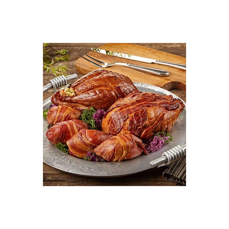 Burgers' Smokehouse Plump Hickory Smoked Cornish Hens (Bacon Wrapped &