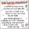 Inspired Words Magnet - Our Special Friendship