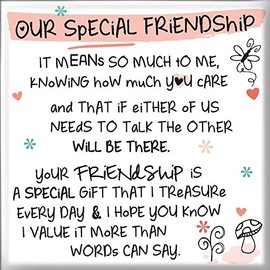 Inspired Words Magnet - Our Special Friendship
