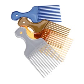 SAFIGLE 4pcs Wide Tooth Hair Comb Set Barber Combs for Men and Women Portable Detangling Tool for Curly Hair Styling for Slicked Back and Voluminous Hairstyles