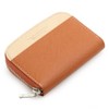 Avies Genuine Leather Round Zipper Coin Purse, Prism, Made in