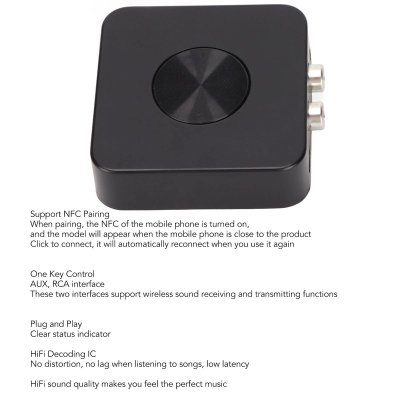 QANYEGN Sound Receiver Adapter, Home Stereo Bluetooth Audio Adapter, Bluetooth