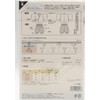 Sun Planning Pattern Pattern Baby Hakama Set 6047 (Height 25.6