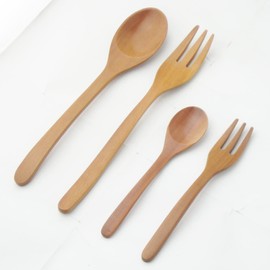 Nagao Sao Tree Dinner Cutlery Set, 4 Piece, Wooden