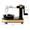 eBoutik – Black & Gold Hand-cranked Rotary Apple, Veg &