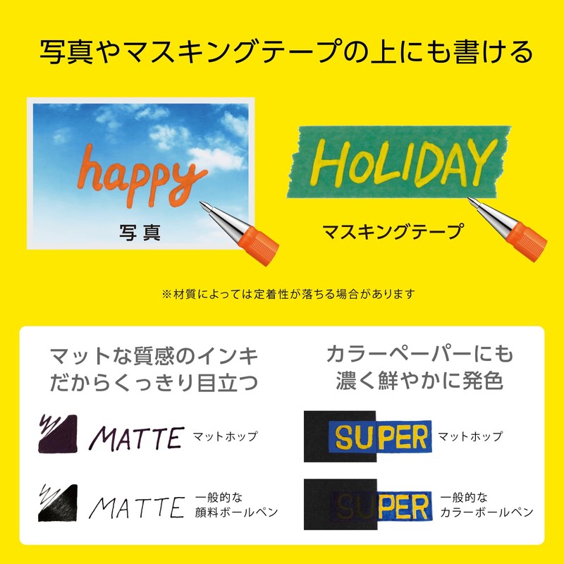 Pentel Matte Hop Original 7 Colors K110-V7STA Color Ballpoint Pen