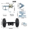 Wall Mount 6" Wheels Rolling Gate Hardware Kit | Sliding