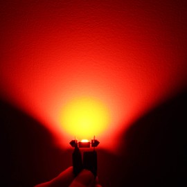 Alla Lighting 800lm Xtreme Super Bright Festoon 41mm 42mm 211-2 214-2 578 LED Red Bulbs Replacement for Cars Trucks License Plate, Interior Map Dome Trunk Courtesy Lights