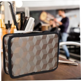 FOMIYES 1pc Barber Kit Barber Tool Case Barber Salon Case Hairdresser Accessories Case Salon Hair Clipper Bag Tote Insert Organizer Salon Handbag Grooming Kit Cosmetic Pearlescent Leather