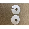 Talon White Radiator Radiator Pipe Collars x 2 15mm Hole