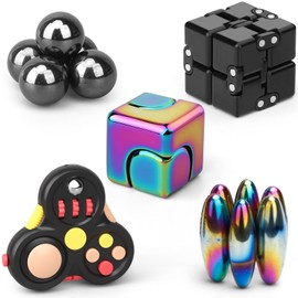 Fidget Spinner Fidget Pad Controller Infinity Cube for Children Adults Metal Finger Hand Spinners Sensory Toy Stress Anxiety Relief Birthday Gift