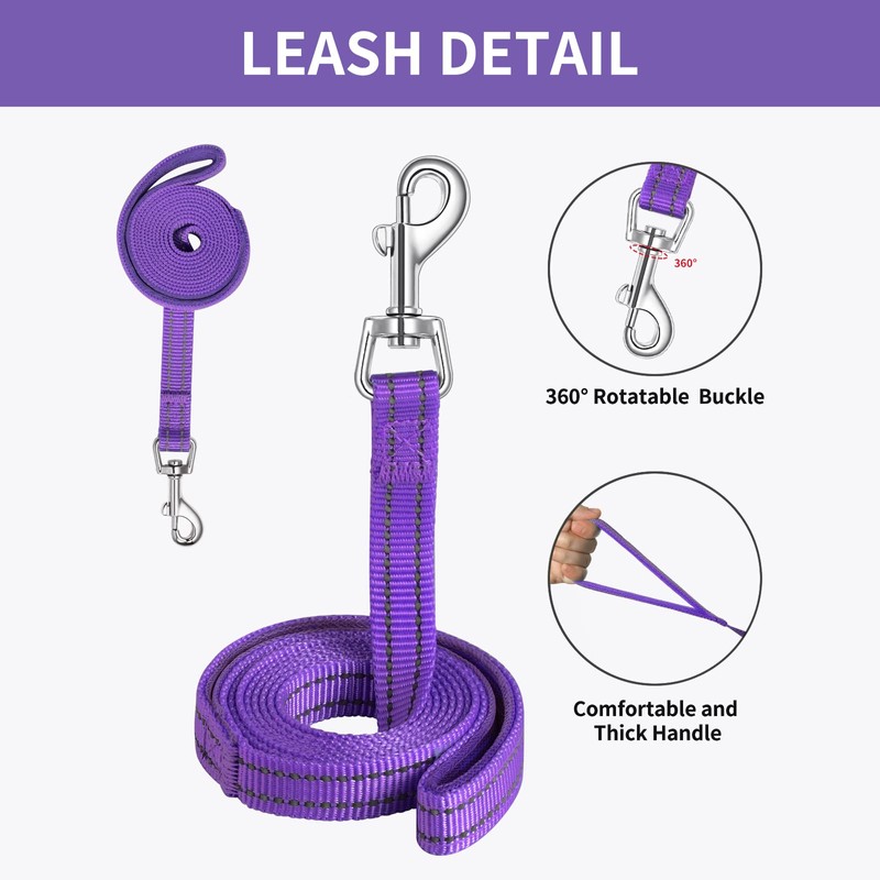 AMTOR Small Dog Harness with Leash Set, No Escape Easy