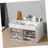 MAGICLULU Multi-function Transparent Drawer Storage Box for Makeup Cosmetics Stationery