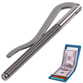 UEKPDM 1Pc Black Metal Bifold Money Clip Bar Wallet Replace Parts Spring Clamp Cash Holder,Wallets, Card Cases Money Organizers Money Clips