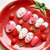 Cute tomato handmade nail tips - Stelletto / 앙증토마토 수제네일팁