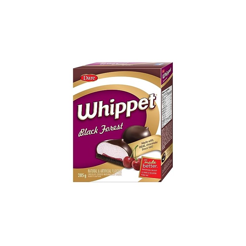 Dare Whippet Black Forest Cookies, 285g/10.1oz (Imported from Canada)