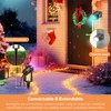 SUNTHIN Outdoor Landscape Lighting with Remote, RGBW Color Changing Spot