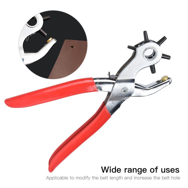 Multifunctional Belt Puncher Leather Hole Punch Pliers Eyelet Plier Grommet