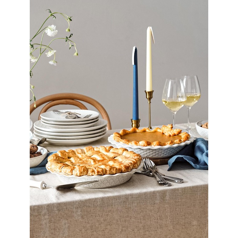LE TAUCI Pie Pans for Baking 9 Inch, Ceramic Pie
