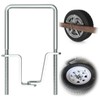 KOPKIO U-Bolt Style Tire Carrier, Trailer Spare Tire Mount Bracket,