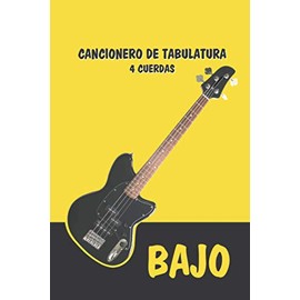 Cuaderno de tabulatura bajo guitarra - Bajo guitarra cuatro cuerdas: TAB Cancionero - 120 paginas en blanco (Spanish Edition)