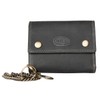 Biker's Leather Wallet Wallet Grey - with Coin Pocket and