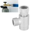 CO2 W21.8‑14 Thread Refill Adapter Connector Integrated Aluminum Soda Maker