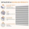 OSLIFE Persianas Enrollables para Ventana,140 x 180cm,Cortinas Blackout | Ajustables