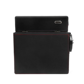 Ruilogod Red Black Cuero Faux Cuero Asiento de Asiento Gancho Relleno Pocket Catcher Almacenamiento Organizador (id cca 029 c28 017 ce2               