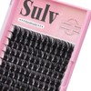 Sulv Lash S01# Color Black D Curl 144pcs 8mm,10mm,12mm,14mm,16mm,18mm,20mm to
