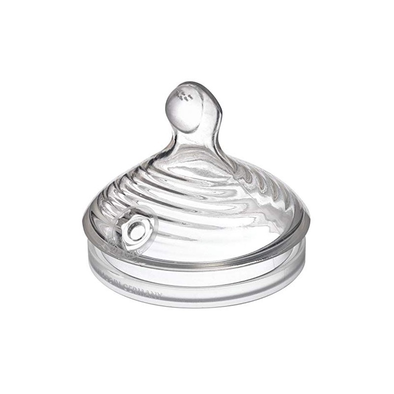 NUK Simply Natural Medium Flow Bottle Nipples, 2 Pack