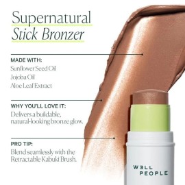 Well People Supernatural Stick Bronzer, Multi-use Hydrating Bronzer Stick For...