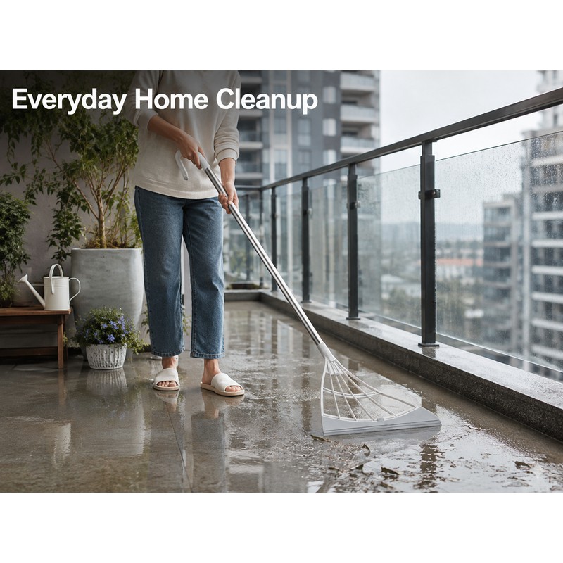 Silicone Broom Wiper Squeegee for Wet and Dry Floor Cleaning