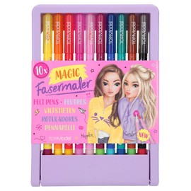 Depesche 10732 TOPModel Mobile-Magic Double Fibre Tip Pen Contains 10 Each Two Tips, Pen Set for Writing, Colouring and Decorating, Multicoloured