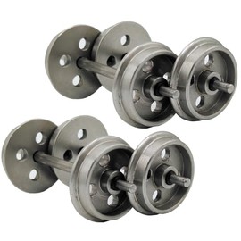 ML-Train Radsatz für Feldbahnloren - Gartenbahn Spur G Zubehör (4 Stück)