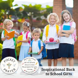 Back to School Supplies First Day of Kindergarten for Kids Girls Boys School Gifts Pocket Hug Christian Prayer Inspirational Gifts for Daughter Son Back to School Gift from Mom Dad Stuff for Teen