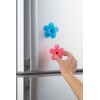 Yoshikawa 4003093 Plastic Bottle Opener & Drainer Stand (Pink/Blue)