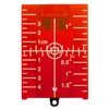 Red Laser Target, Laser Target with Reflectors, for Improving Laser