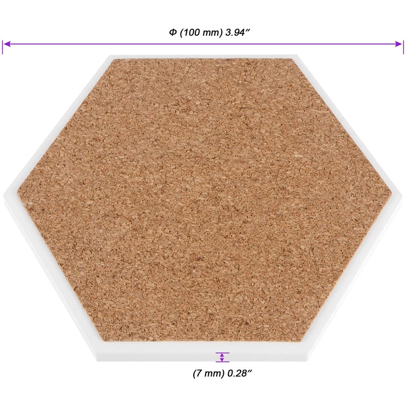 JOIKIT 30 Pack 4 Inch Ceramic Tiles for Crafts Coasters,