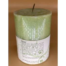Abba Oil HYSSOP CANDLE PILLAR 4"