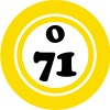Kiwi Gifts O 71 O71 Bingo Ball - 3 Pack Circle Stickers 3" x 3" - Hobby Number Board Lucky