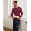 URRU Thermal Underwear for Men Fleece Lined High Stretch Long