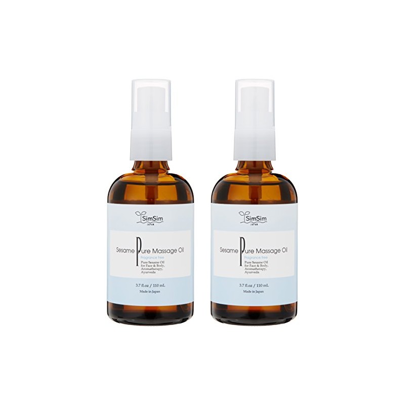 simsim Sesame Pure Massage Oil, 4.3 fl oz (110 ml)