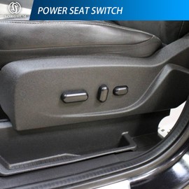 Sorghum Power Seat Switch - Front Left Driver Side Adjustment Switch Control 10 Ways Compatible with 2016-2017 Ford F150 F250 F350 Lincoln MKZ MKX 12 Pins Replace# 9L3T-14B709-FAW 9L3Z-14A701-FB