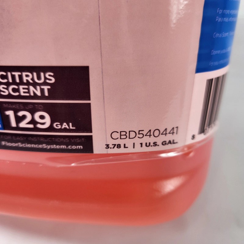 CBD540441 Floor Cleaner Science Professional CONCENTRATE Makes 129 Gallons